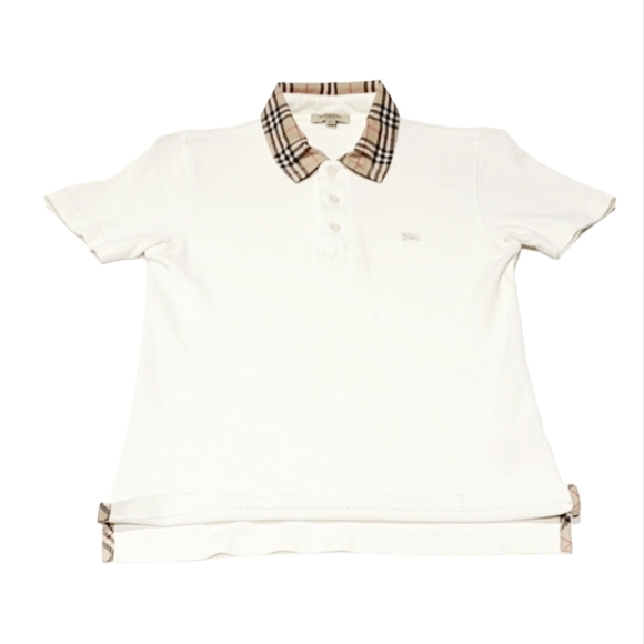 Burberry Shirts Burberry Monogram Motif Cotton Pique Polo Whitearchive Beige Xs Poshmark